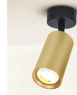 Svietidlá BRILAGI - Bodové svietidlo SELE GOLDEN 1xGU10/30W/230V čierna/zlatá WO-C1-OEM