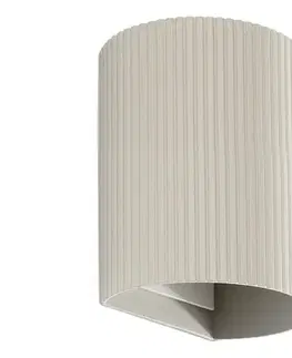 Svietidlá FARO Barcelona FARO 40528 - Nástenné svietidlo SOLE 1xGU10/8W/230V šedá vrúbkovaná zaokrúhlený 40528