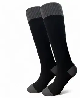 Pánske ponožky Merino nepremokavé ponožky inSPORTline Pantesa AG+ antibakteriálne čierna - M (39-42)