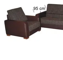 Sedacie súpravy PYKA Vegas 3R+1+1 rozkladacia sedacia súprava magma hnedá / hnedá
