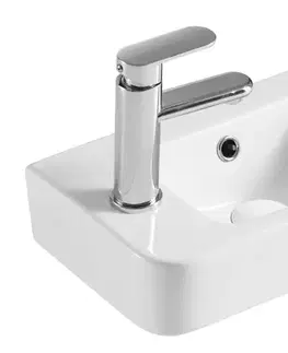 Doplnky do kúpeľne HOPA - Umývadielko PICCOLO 37,5 × 24,5 × 13,5 cm - umývadielko prevedenie - Ľavé OLKLT10100L