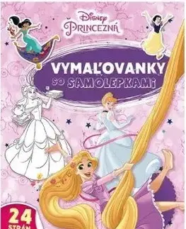 Nalepovačky, vystrihovačky, skladačky Vymaľovanky A4 - Princezné
