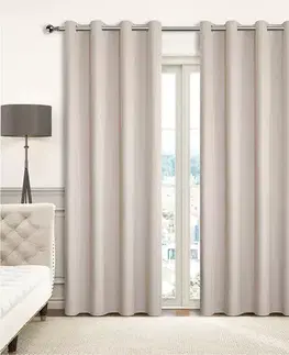 Metrážne závesy Závesový  materiál YC11933/200G/114 béžová 150 cm Tovar na mieru