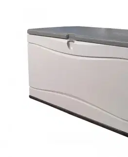Záhradné úložné boxy Záhradný úložný box 495l plastový Dekorhome