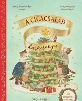 Leporelá, krabičky, puzzle knihy A cicacsalád karácsonya - Lucy Brownridge