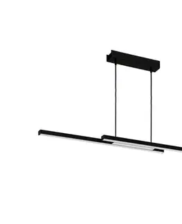 Svietidlá Eglo 900081 - LED RGBW Stmievateľný luster na lanku FRAIOLI-ZLED/32W/230V čierna 900081
