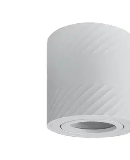 Svietidlá Prezent  - Bodové svietidlo LOTAR 1xGU10/50W/230V priemer 8 cm biele 