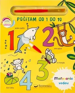 Pre deti a mládež - ostatné Maľovanie vodou - Počítam od 1 do 10