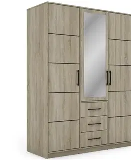 Šatníkové skrine Skriňa Bollate 3 Sonoma