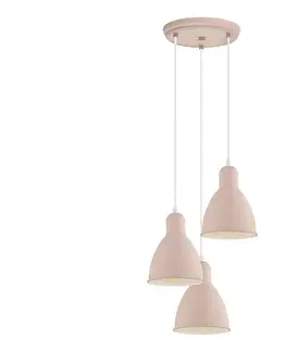 Svietidlá EGLO 49084 - Luster na lanku PRIDDY-P 3xE27/60W/230V 49084