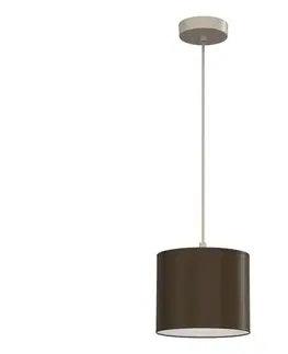 Svietidlá  Závesné svietidlo na lanku ARDEN 1xE27/15W/230V pr. 18 cm béžová/hnedá 4658