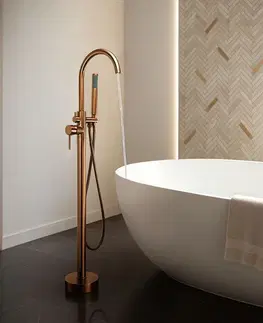 Kúpeľňové batérie REA - Voľne stojaca batéria Lungo brush copper REA-B7495