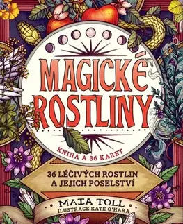Veštenie, tarot, vykladacie karty Magické rostliny – 36 léčivých rostlin a jejich poselství (kniha a 36 karet) - Maia Toll,Eva Samih