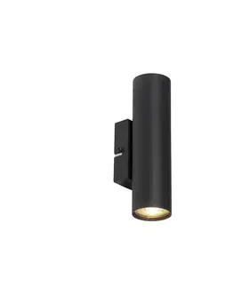 Nástenné osvetlenie Moderná inteligentná nástenná lampa čierna vrátane 2 Wifi GU10 - Jeana