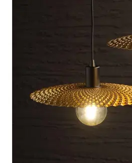 Svietidlá ONLI - Luster na lanku GOLDEN 1xE27/22W/230V zlatá/čierna 5027/SM