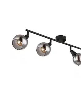 Svietidlá Globo 57904-4 - Bodové svietidlo GLYPTAR 4xE14/40W/230V čierna 57904-4