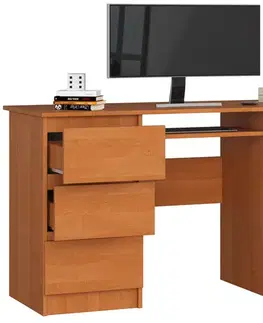 Písacie stoly Moderný písací stôl JIRÍ135, jelša