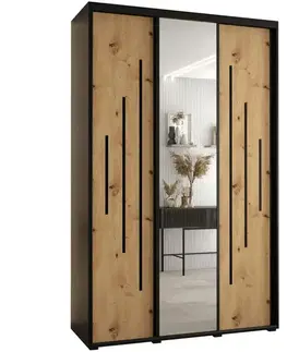 Šatníkové skrine Skriňa 45 Canaris 13 170 čierna/artisan/čierna