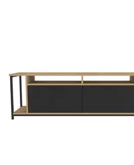TV stolíky TV stolík Omar - Oak, Black