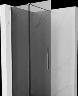 Sprchové dvere MEXEN/S - Velar Sprchová zástena posuvná Walk-in 120 x 200, grafit 8 mm, chróm 871-120-000-43-01