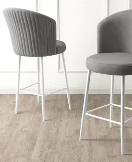 Barové stoličky Bar Stool Set (6 Pieces) Alte - Grey, White