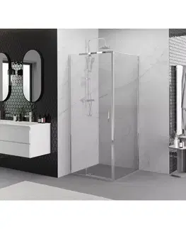 Sprchovacie kúty MEXEN/S - Exo sprchovací kút dvere krídlové 100 x 100, transparent, chróm 819-100-100-01-00
