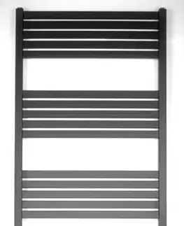 Radiátory do kúpeľne Radiátor kombinovaný SAT KH 150x45 cm čierna matná SATRAKH4501500BL SATRAKH4501500BL