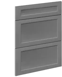 Kuchynské skrinky Čelo skrinky Luxeo F15-D60S3-AX rám dark grey
