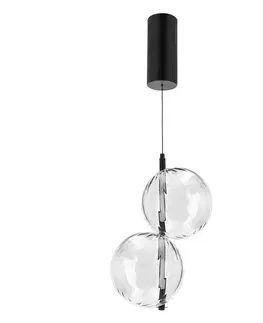 Stropná svetla PLAYA lampa wisząca czarny 10W LED 3000K klosz bezbarwny
