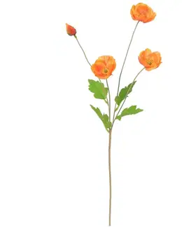 Záhradné dekorácie Vetvička Makový kvet 57 cm