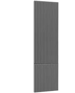 Kuchynské skrinky Čelo skrinky Luxeo F14-D40SP ryfla dark grey
