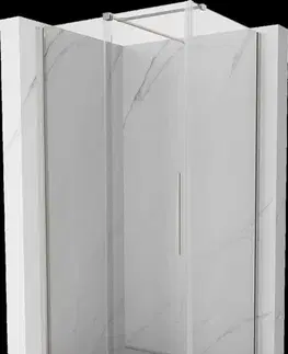 Sprchovacie kúty MEXEN/S - Velár sprchovací kút, posuvné dvere 90 x 70, transparent, nikel kefovaná 871-090-070-01-97