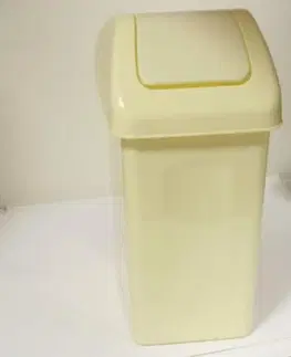 Odpadkové koše Kinekus Koš na odpad plastový, 25L, SWING, perleť