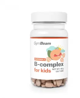 Vitamíny B GymBeam B-komplex, tablety na cmúľanie pre deti marhuľa