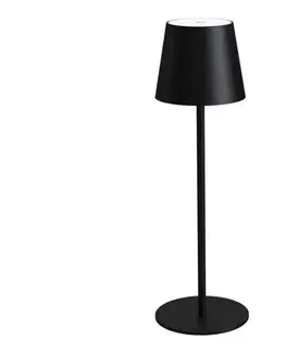 LED osvetlenie  Stmievateľná nabíjateľná stolná lampa LED/4W/4000 mAh 3000/4000/5500K IP44 čierna PTL44B
