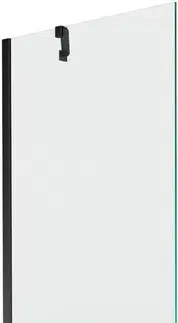 Sprchové dvere MEXEN/S - Next vaňová zástena FIX 70x150, transparent, čierna 895-070-000-00-00-70