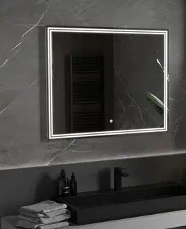 Kúpeľňové zrkadlá MEXEN - Taco zrkadlo s osvetlením 100 x 80, LED 6000K, 9805-100-080-611-00