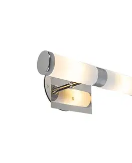 Nástenné osvetlenie Moderná nástenná lampa chróm IP44 - Bath 2