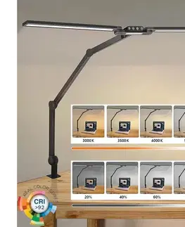 Lampy  LED Stmievateľná dotyková stolná lampa LED/24W/230V 3000-6500K CRI 92 čierna 4739994