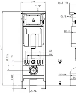 Závesné wc sety Mexen Felix W 60105