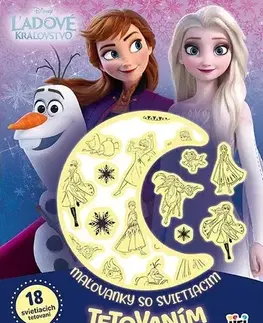 Pre deti a mládež - ostatné Maľovanky so svietiacim tetovaním - Ľadové Kráľovstvo
