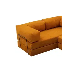 Sedacie súpravy Rohová sedacia súprava / Rohová pohovka Comfort Mini - Orange