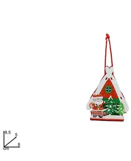 Vianočné dekorácie MAKRO - Domček vianočný LED různé druhy a farby