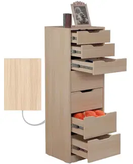 Komody Komoda Flow - Oak