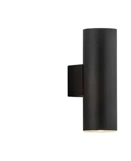 Svietidlá Argon 0909 - Nástenné svietidlo MITOS 2xGU10/5W/230V čierna 909