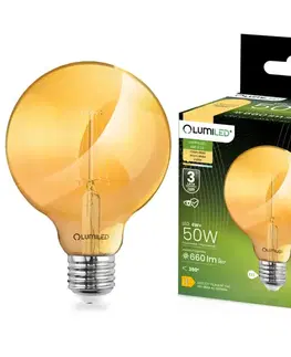 Žiarovky E27 Žiarovka LED G95 filament 6W E27 660LM 2000K A