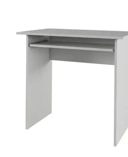 Písacie a pracovné stoly KONDELA Verner New pc stolík biela