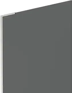 Sprchové dvere MEXEN/S - Next L vaňová zástena FIX 100 x 150, grafit, nikel kartáčovaná 895-100-000-03-40-97