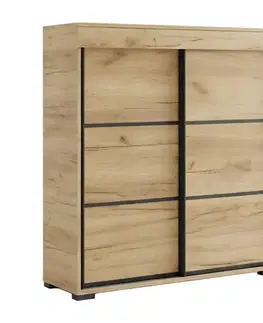 Komody do spálne Komoda Tanger 80 Dub Craft Zlatý