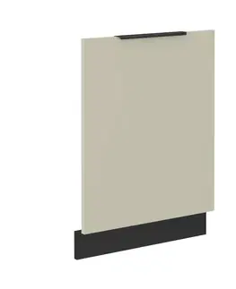 Kuchynské dolné skrinky KONDELA Araka ZM dvierka na umývačku 71,3x59,6 cm kašmír / čierna